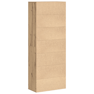 vidaXL Highboard Chêne artisan 70 x 33,5 x 180 cm Bois d'ingénierie