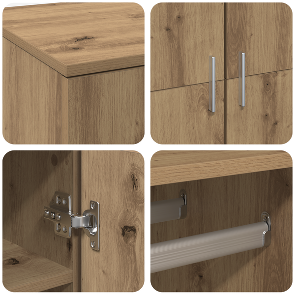Artisan Eiche Hochschrank, 178 cm