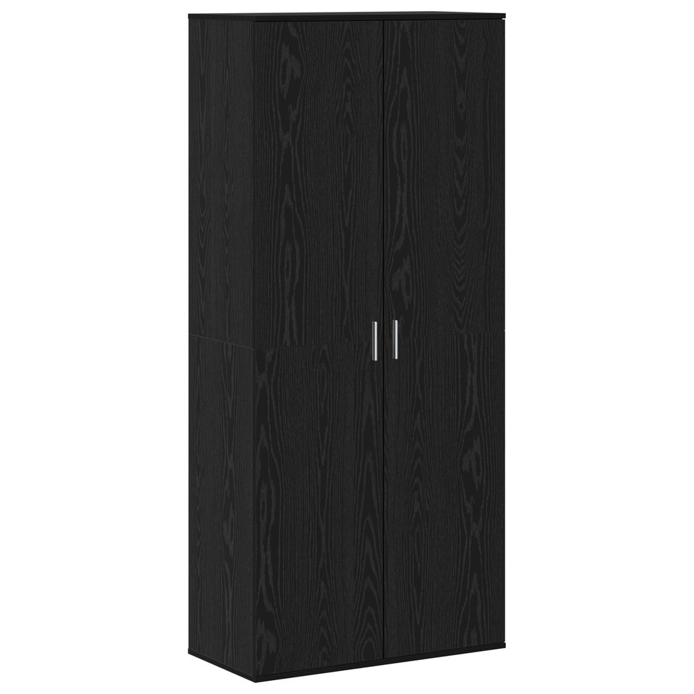 Hochschrank Schwarz Eiche 80x39x178cm