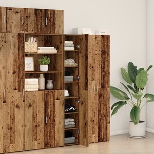 Highboard Altholz 30x42,5x185cm, 2er-Set