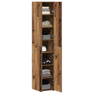 Highboard Altholz 30x42,5x185cm, 2er-Set