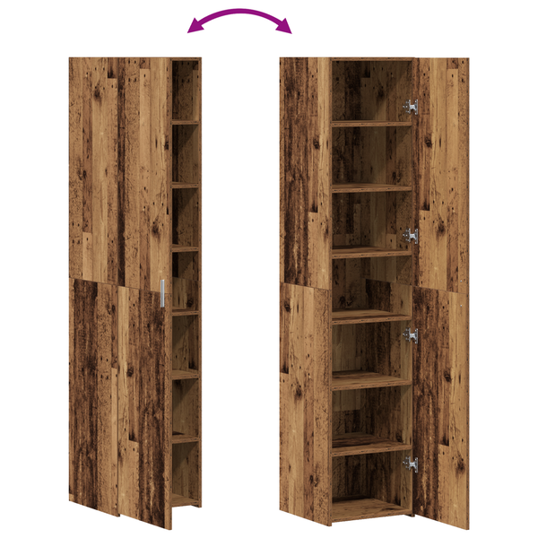 Highboard Altholz 40x42,5x185 cm