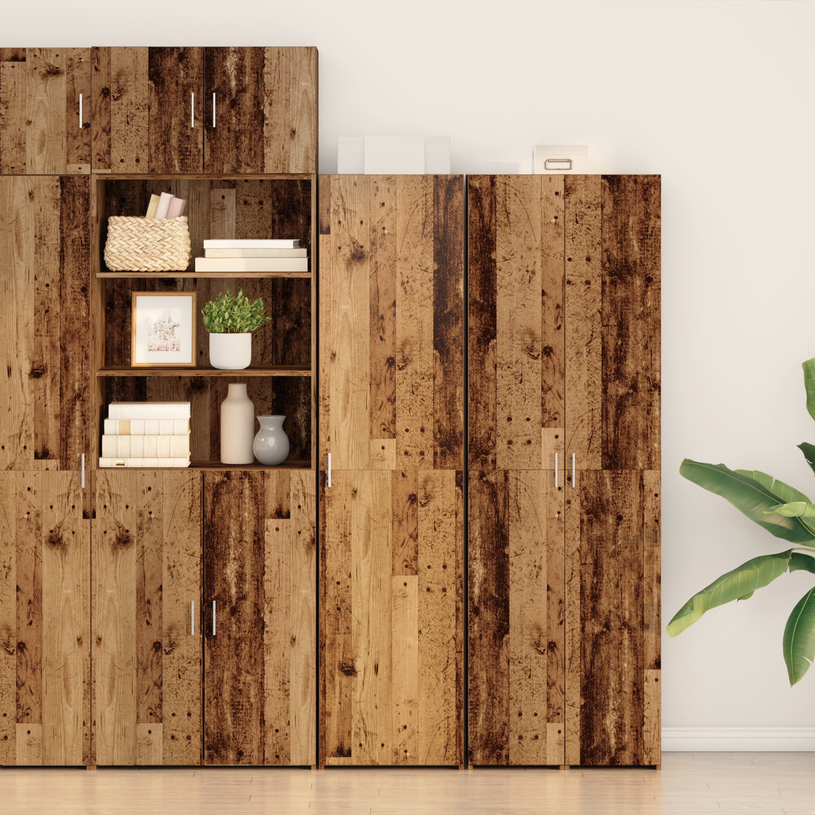 Highboard Altholz 45x42,5x185 cm