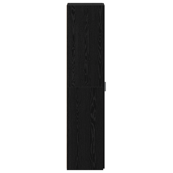Highboard Schwarz Eichenoptik 185 cm