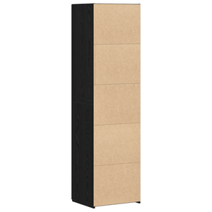 Highboard Schwarz Eichenoptik, 2er-Set