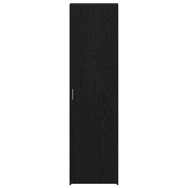 Highboard Schwarz Eichenoptik, 2er-Set