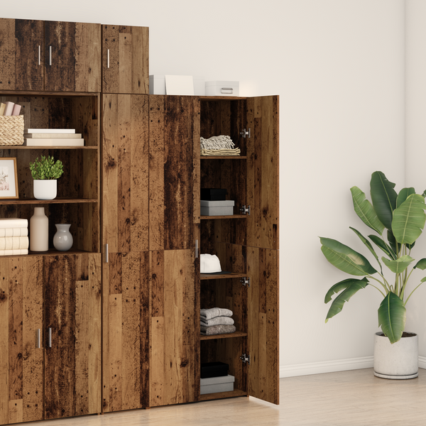 Highboard 2er Set Altholz 185 cm