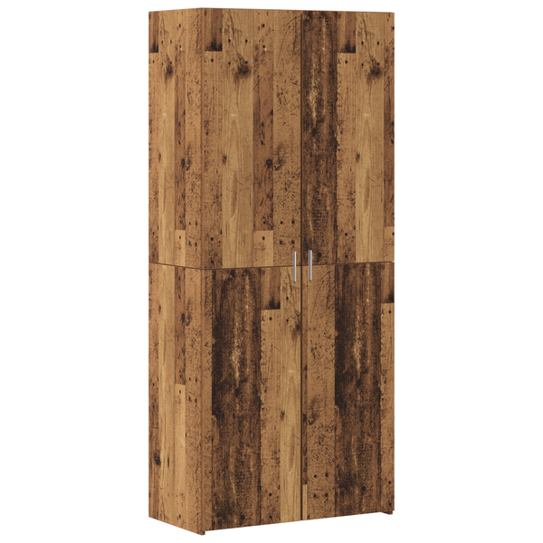 Highboard 2er Set Altholz 80x42x185cm