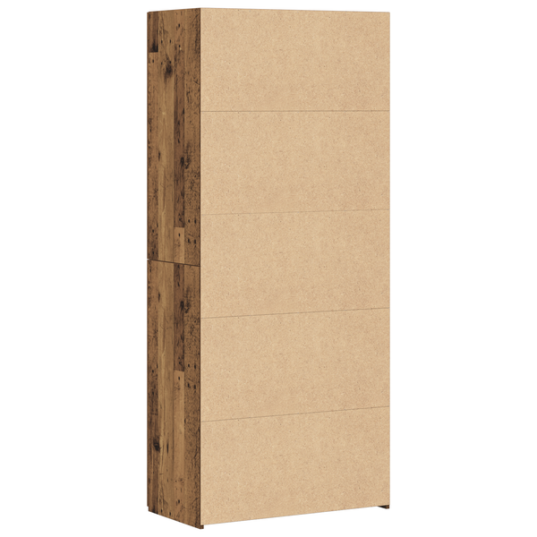 Highboard 2er Set Altholz 80x42x185cm