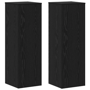Pflanzenständer 2er-Set, Schwarz Eiche, 100cm