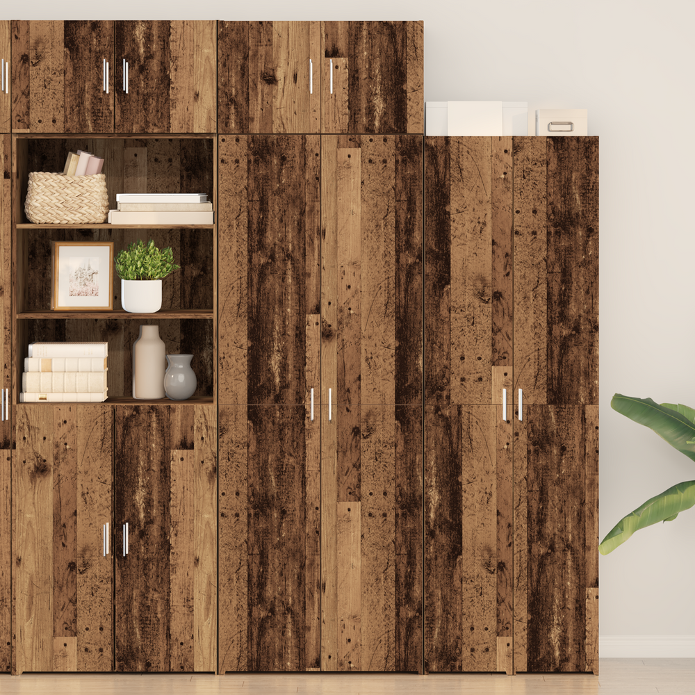 vidaXL Storage Cabinet 3 pcs Reclaimed Wood