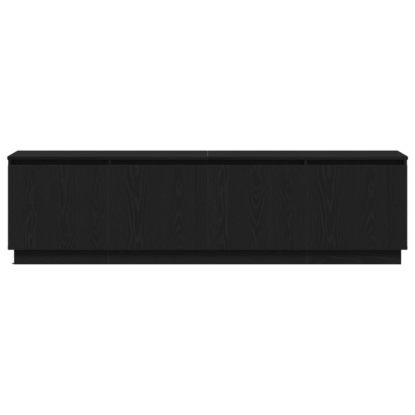 TV-Schrank Schwarz Eichen-Optik 180 cm