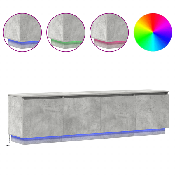 TV-Schrank Beton Grau 180 cm
