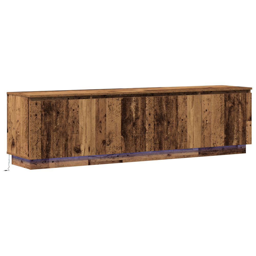 vidaXL Meuble TV en bois de récupération 180 x 38 x 49 cm bois d'ingénierie