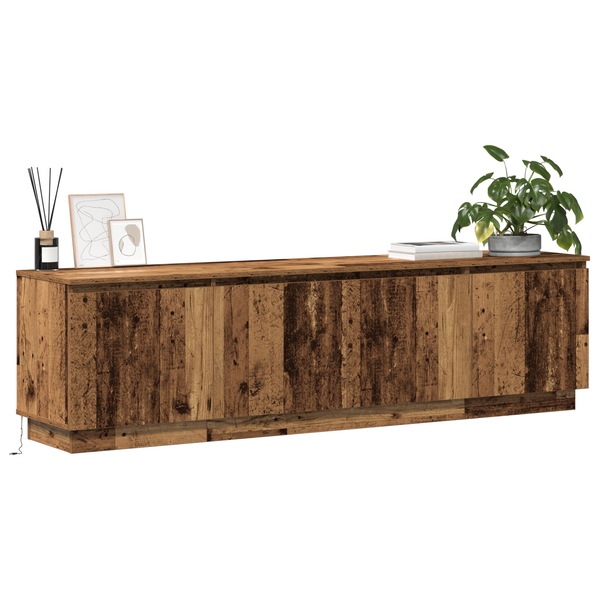 vidaXL Meuble TV en bois de récupération 180 x 38 x 49 cm bois d'ingénierie