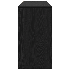 Schwarzes Sideboard mit Eichen-Optik, 3-teilig