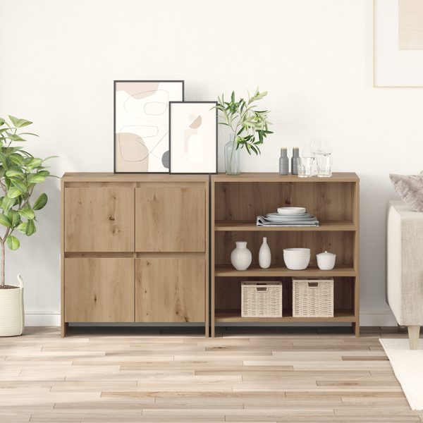 Artisan-Eiche Sideboard, 2er-Set, 70 cm