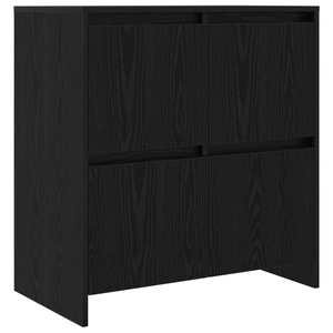 Sideboards 2er Set Schwarz Eichenoptik 70 cm