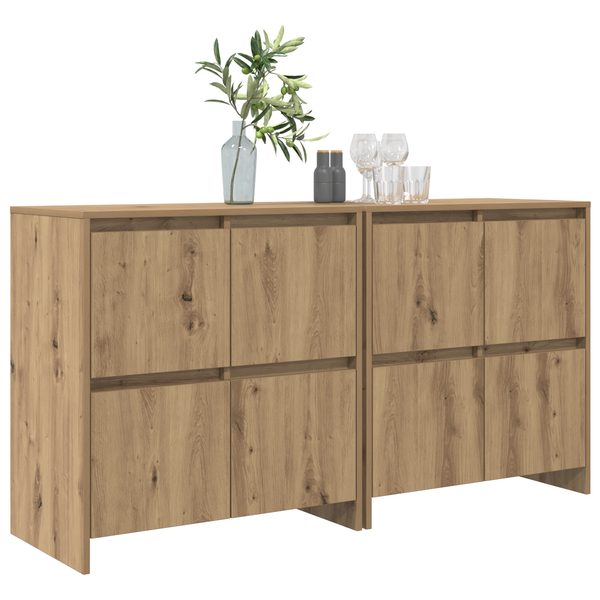 Sideboards 2er Set Artisan Eiche 70x41x75 cm