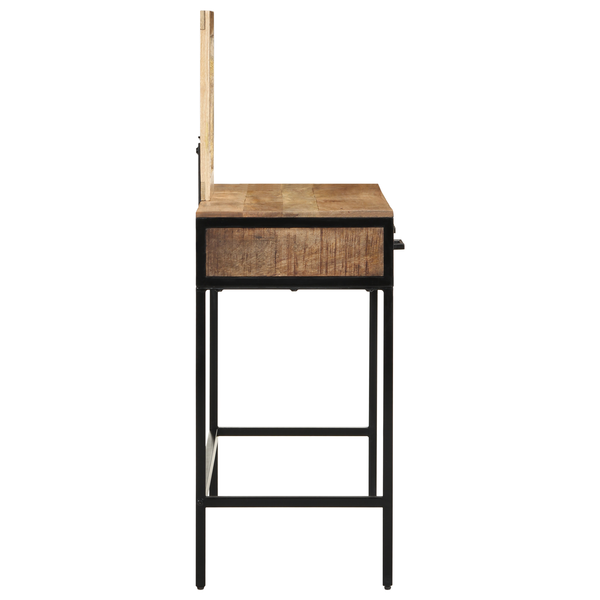 Brauner Schminktisch aus Massivholz