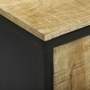 Konsolentisch Braun Mango Massivholz 100cm