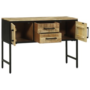 Konsolentisch Braun Mango Massivholz 100cm