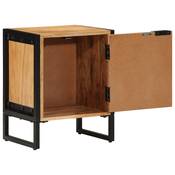 Nachttisch Braun Akazie Massivholz 40x30x50cm