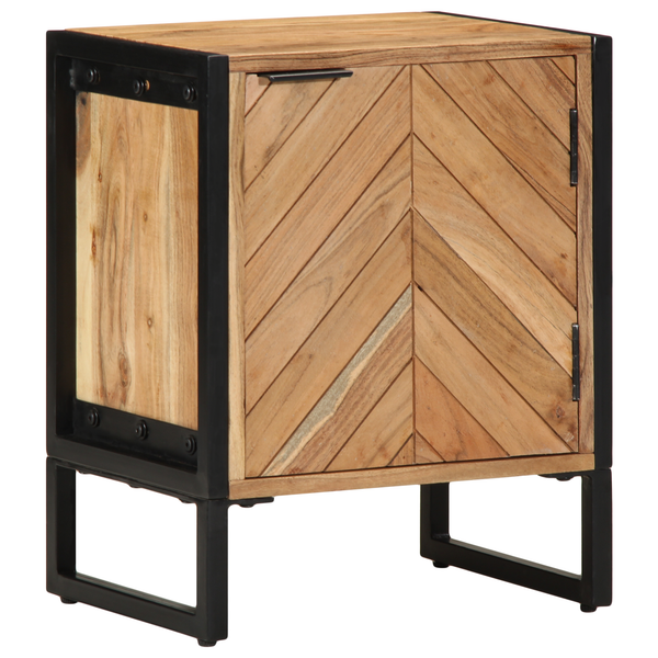 Nachttisch Braun Akazie Massivholz 40x30x50cm