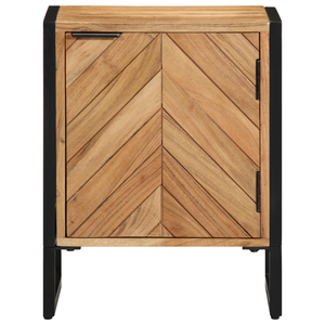 Nachttisch Braun Akazie Massivholz 40x30x50cm