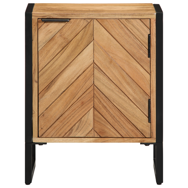 Nachttisch Braun Akazie Massivholz 40x30x50cm
