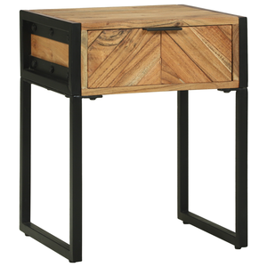Nachttisch Braun Akazie Massivholz 40x35x50cm