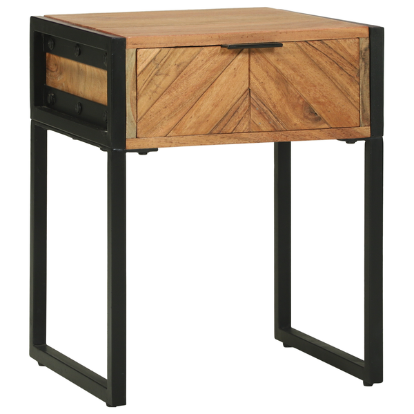 Nachttisch Braun Akazie Massivholz 40x35x50cm