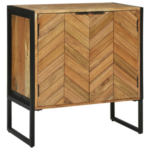 Akazie Massivholz Sideboard 70 cm