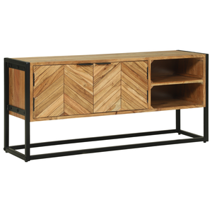 TV-Schrank Braun Akazie Massivholz 110 cm