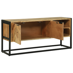TV-Schrank Braun Akazie Massivholz 110 cm