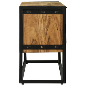 TV-Schrank Braun Akazie Massivholz 110 cm