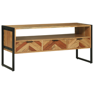 TV-Schrank Akazie Massivholz Braun 100 cm