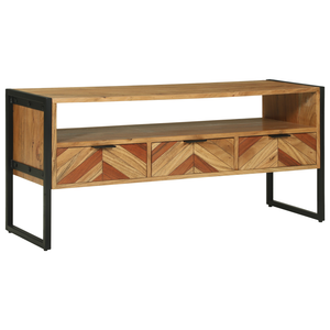 TV-Schrank Akazie Massivholz Braun 100 cm