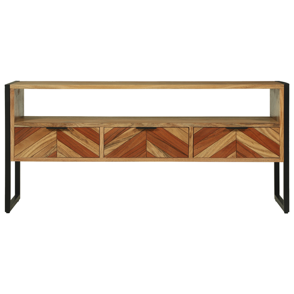 TV-Schrank Akazie Massivholz Braun 100 cm