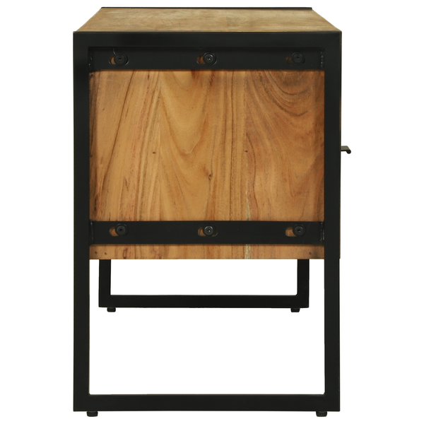 TV-Schrank Akazie Massivholz Braun 100 cm