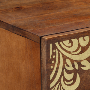 Sideboard Braun Mango Massivholz 60x33x75 cm