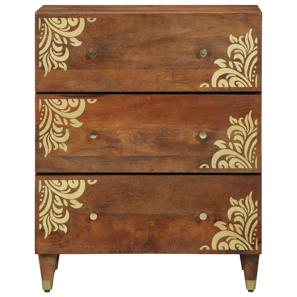 Sideboard Braun Mango Massivholz 60x33x75 cm