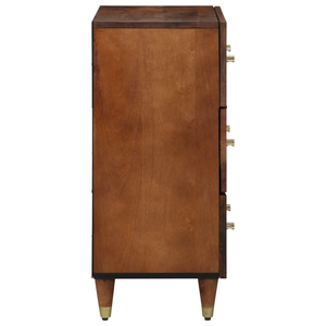 Sideboard Braun Mango Massivholz 60x33x75 cm