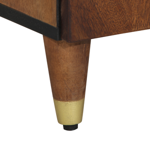 Honigbrauner Badezimmerschrank Mango Massivholz