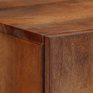 Highboard mit Regal Mango Massivholz Braun 60x33x100 cm