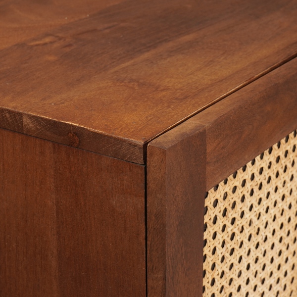 Mango Massivholz Hochschrank Braun