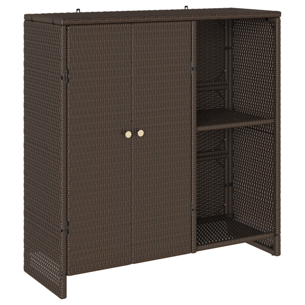 vidaXL Meuble de rangement avec étagère Marron 100 x 36 x 102 cm Rotin