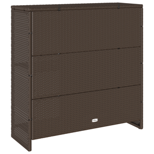 vidaXL Meuble de rangement avec étagère Marron 100 x 36 x 102 cm Rotin