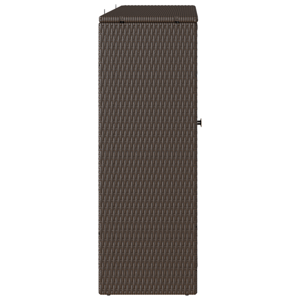 vidaXL Meuble de rangement avec étagère Marron 100 x 36 x 102 cm Rotin