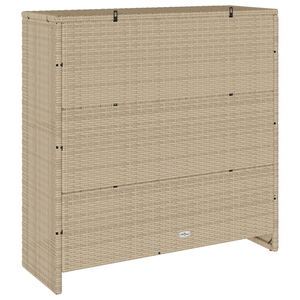 Beiger Rattan Aufbewahrungsschrank mit Regal